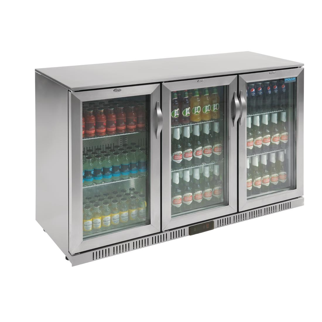 Polar G-Series Back Bar Cooler with Hinged Doors Stainless Steel 330Ltr - Image 9