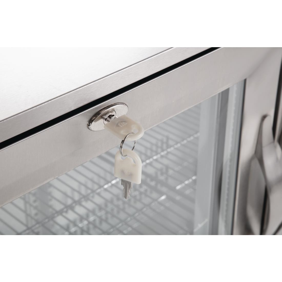 Polar G-Series Back Bar Cooler with Hinged Doors Stainless Steel 330Ltr - Image 5