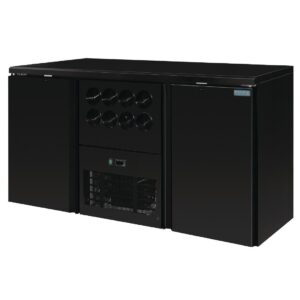 Polar U-Series Double Door Back Bar Counter and Wine Fridge