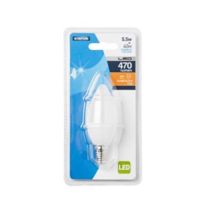 Status LED Candle Bulb SMALL Edison Screw 5.5W