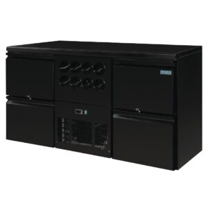 Polar U-Series Four Drawer Back Bar Counter and Wine Fridge