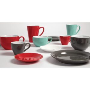 Olympia Cafe Latte Cups Red 340ml (Pack of 12)