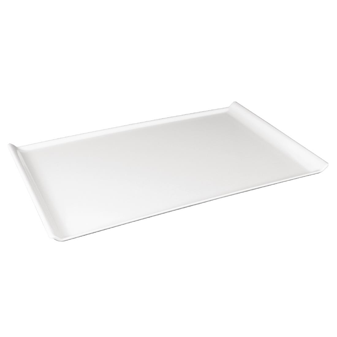 Olympia Kristallon Melamine Platter White 530 x 330mm - Image 3