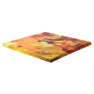 Werzalit Pre-drilled Square Table Top  Sabbia 600mm