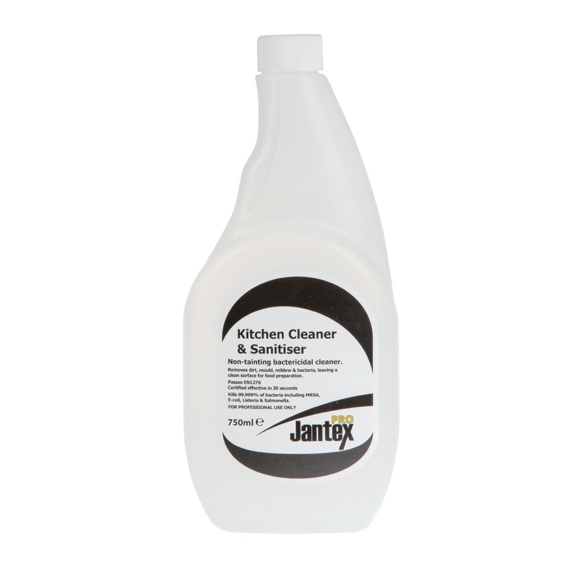 Jantex Pro Kitchen Cleaner and Sanitiser Ready To Use 750ml urneeds.co.uk