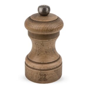 Peugeot Antique Wood Salt Mill 4in