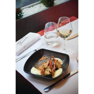 Revol Club Square Deep Plate Black 200mm (Pack of 4)