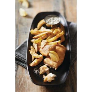 Revol Club Rectangular Plate Black 360 x 150mm (Pack of 4)