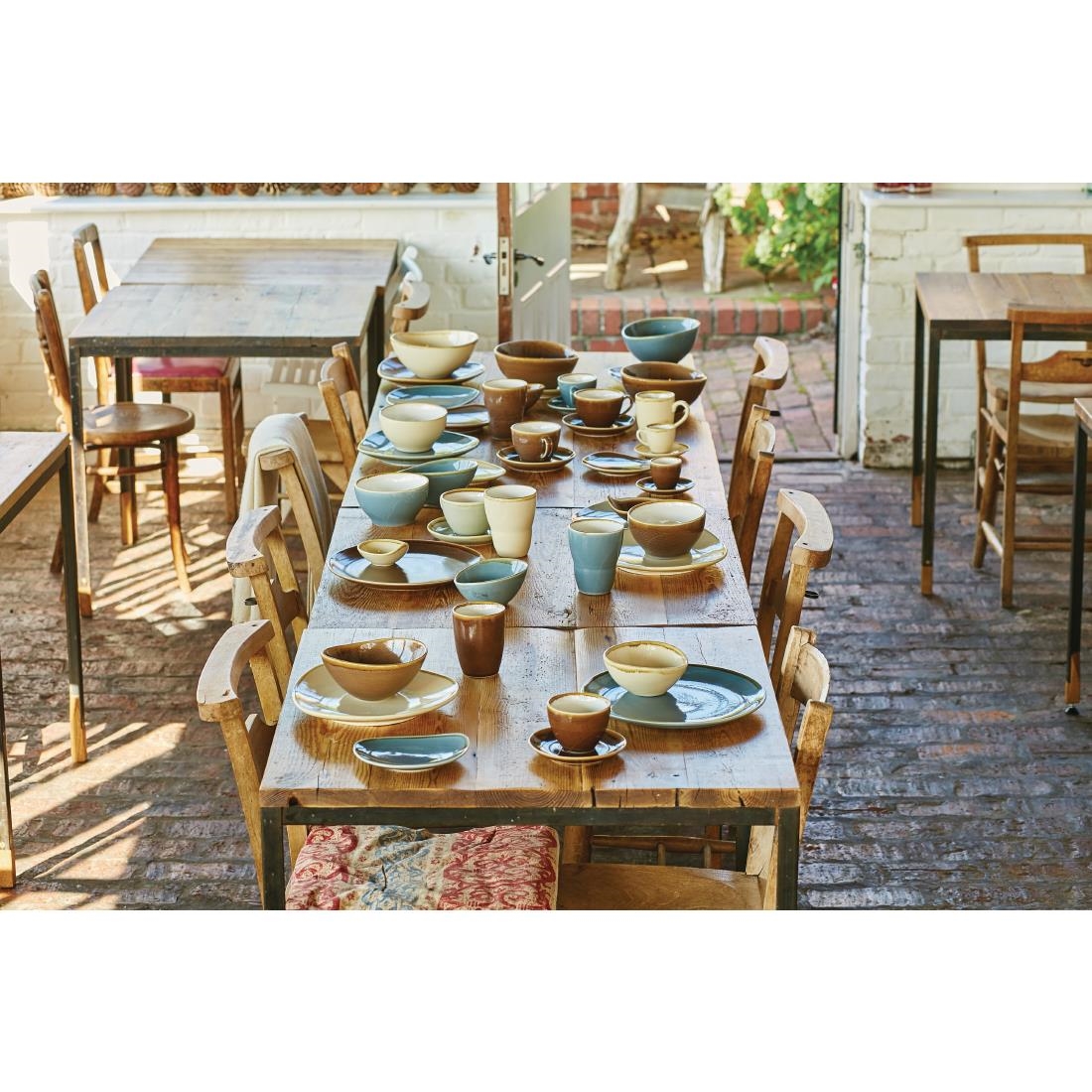 Olympia Kiln Triangular Side Plate Ocean 165mm (Pack of 6) - Image 4