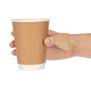 Fiesta Disposable Espresso Cups Single Wall Kraft 112ml / 4oz (Pack of 50)