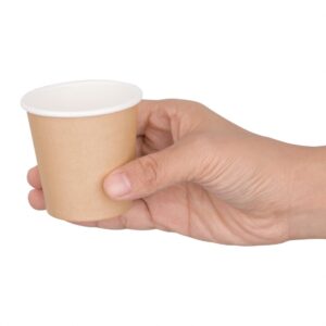 Fiesta Disposable Espresso Cups Single Wall Kraft 112ml / 4oz (Pack of 1000)