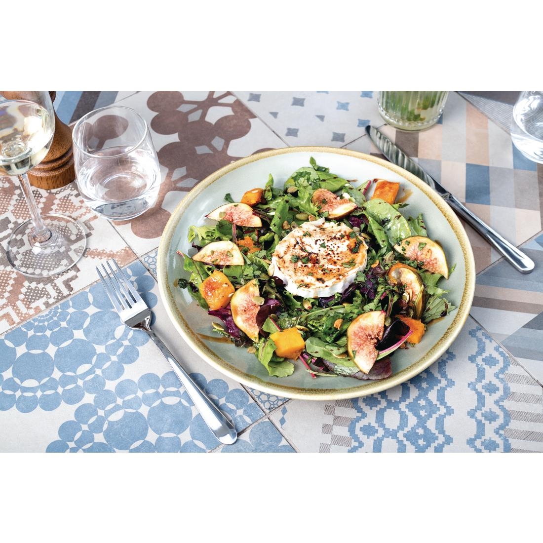 Olympia Kiln Round Plate Moss 280mm (Pack of 4) - Image 2