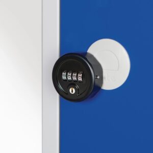 Elite Double Door Manual Combination Locker Locker White