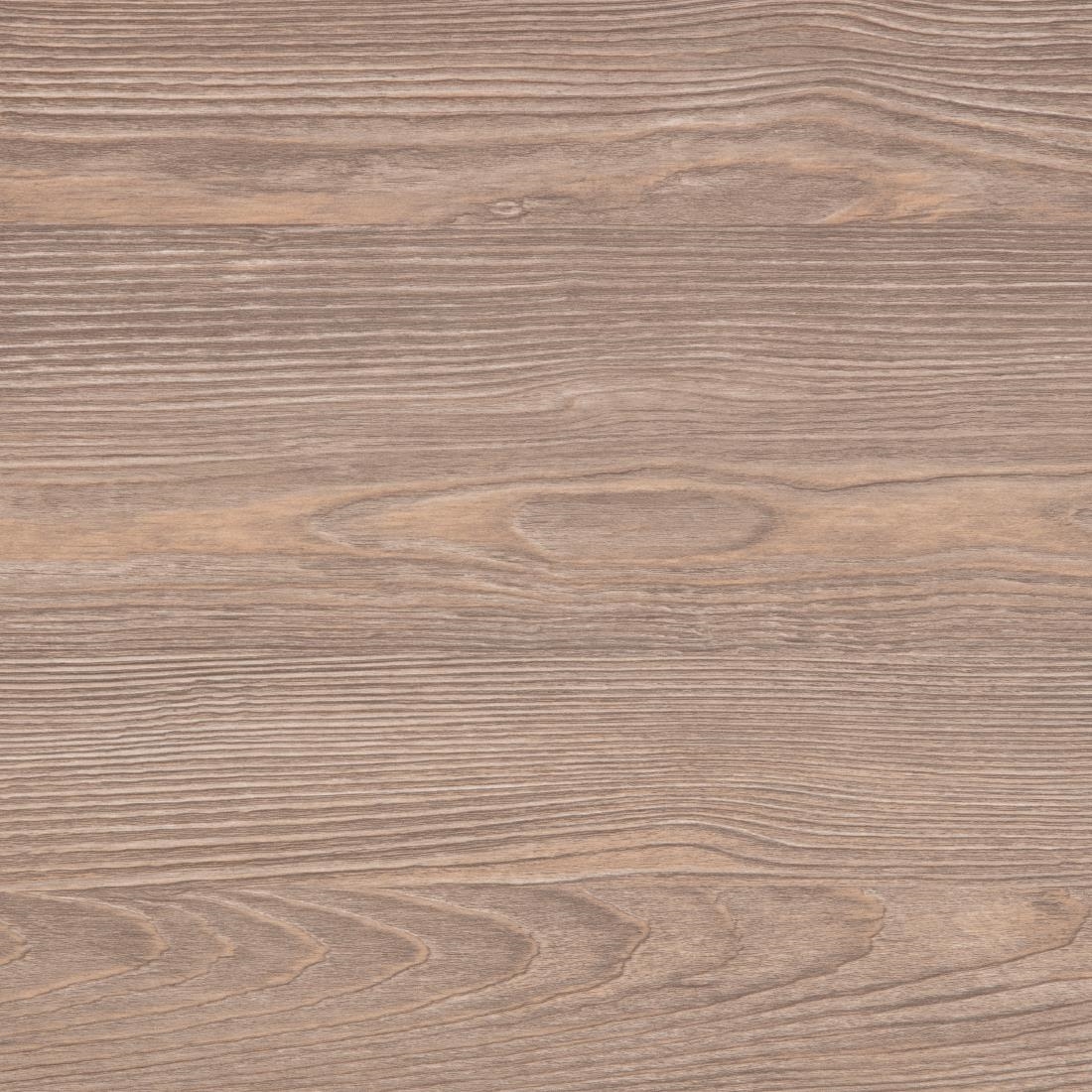 Bolero Pre-drilled Square Table Top Vintage Wood 600mm - Image 3