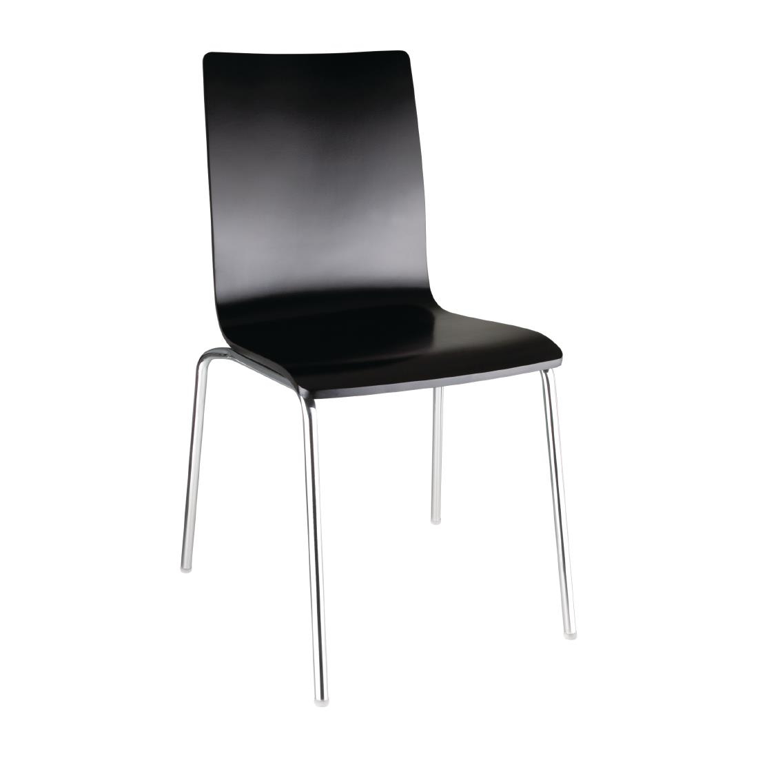 Bolero Black Square Back Side Chair (Pack of 4) - Image 4
