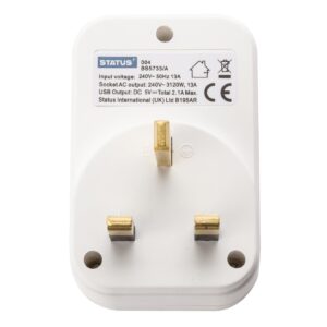 Status Twin USB Plug Adaptor