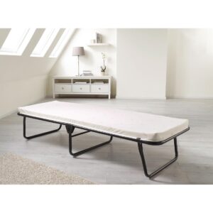 Jay-Be Contract Folding Bed with Airflow Fibre Mattress Single in Black Colour