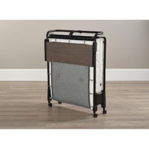 Jay-Be Contract Folding Bed with Pocket Sprung Mattress in Black Colour