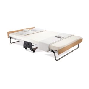 Jay-Be Contract Folding Bed with Memory Foam Mattress Double in Silver Colour