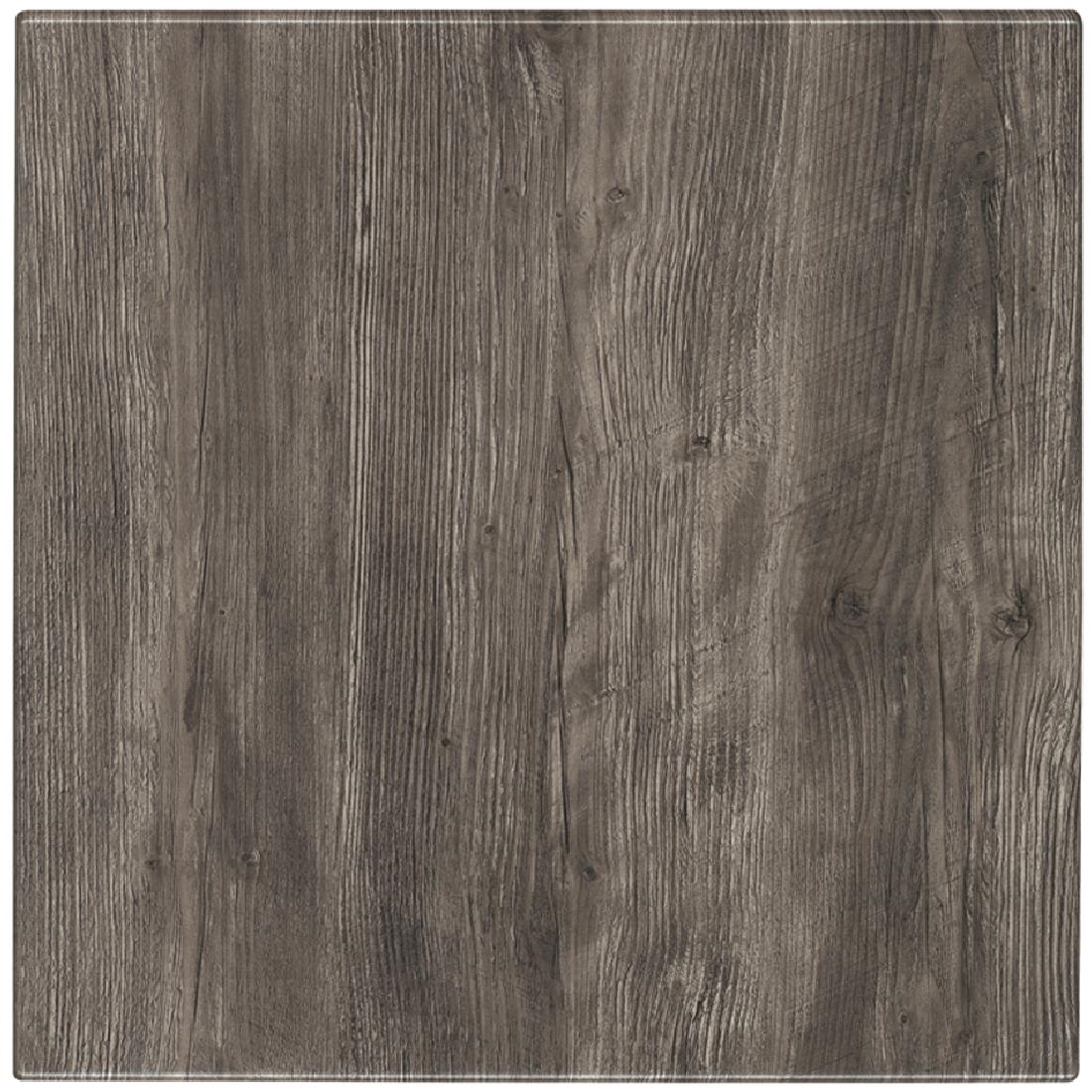 Werzalit Pre-drilled Square Table Top Ponderosa Grey 800mm