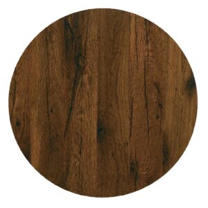 Werzalit Pre-drilled Round Table Top  Antique Oak 700mm