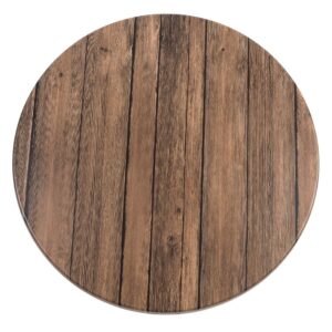 Werzalit Pre-drilled Round Table Top  Antique Brown 700mm