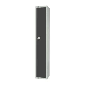 Elite Single Door Camlock Locker Graphite Grey