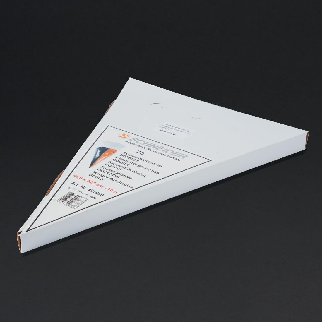 Schneider Disposable Double Compartment Piping Bags 30.5cm (Pack of 75)