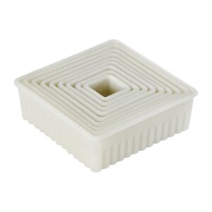 Schneider Square Serrated Pastry Cutters (Pack of 9)