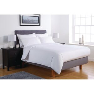 Mitre Comfort Percale Flat Sheet White Super King