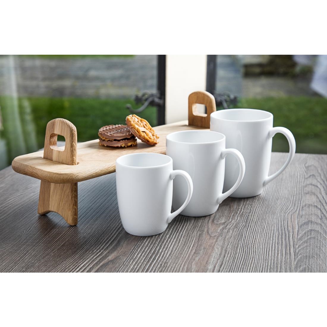 Royal Porcelain Classic White Mug 350ml (Pack of 12) - Image 3