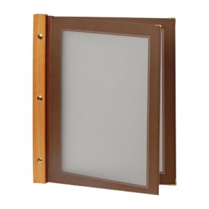 Securit Brown Edge Menu Cover Inserts (Pack of 5)