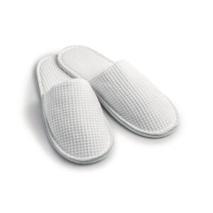 Mitre Essentials Honeycomb Bathrobe and Slipper Set Large