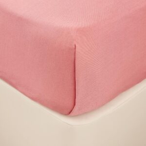 Mitre Essentials Temir Flat Sheet Rosebud Single