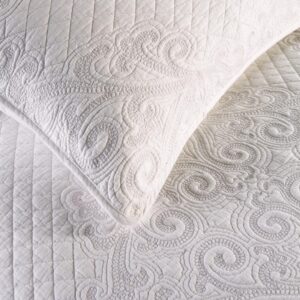 Mitre Luxury Chloe Quilted Pillow Cover White