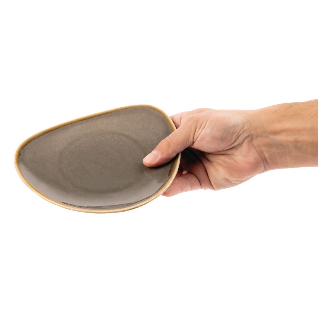 Olympia Kiln Triangular Side Plate Smoke 165mm (Pack of 6) - Image 3