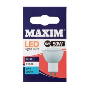 Maxim LED GU10 Pearl Daylight White 5W (Pack of 10)