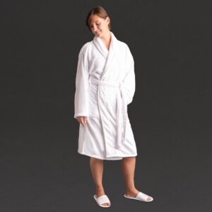 Mitre Essentials Bathrobe Belts White