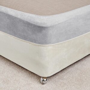 Mitre Essentials Divan Bed Base Wrap Grey Double