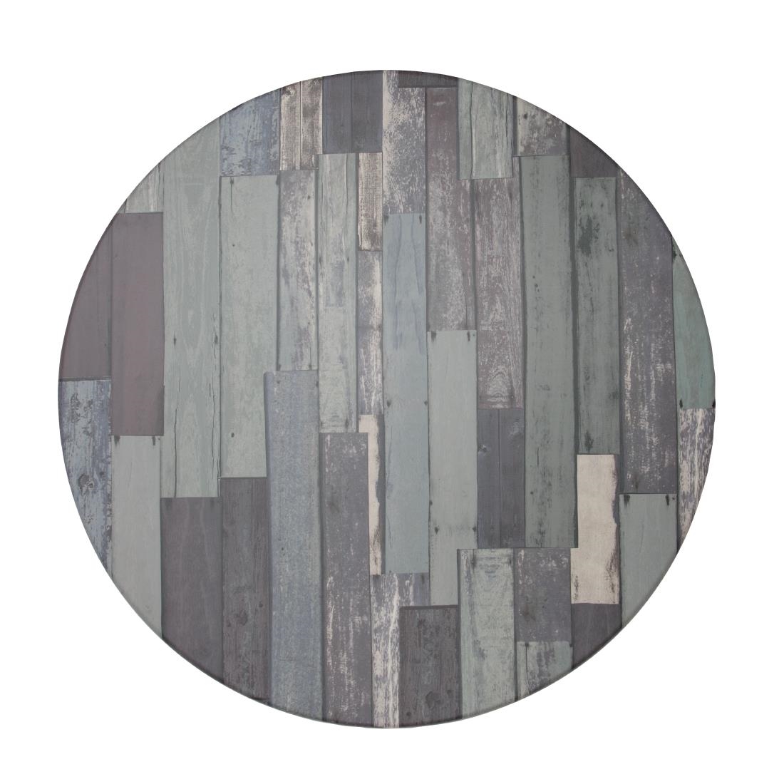 Werzalit Round 800mm Table Top Blanchas Blue - Image 3