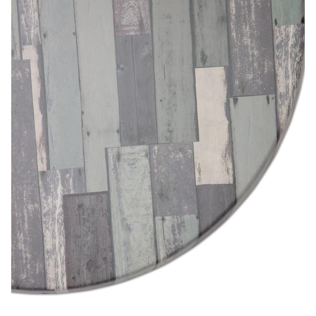 Werzalit Round 800mm Table Top Blanchas Blue - Image 2