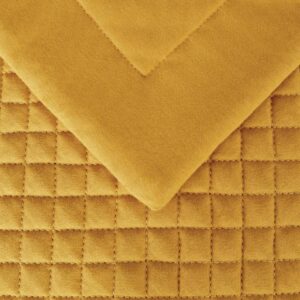 Mitre Essentials Quilted Waffle Runner Ochre