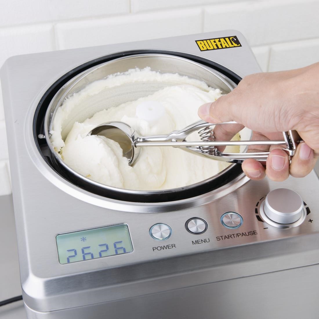 Vogue Stainless Steel Oval Portioner Size 30 - Image 3