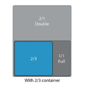 Matfer Bourgeat Stainless Steel 2/3 Gastronorm Lid