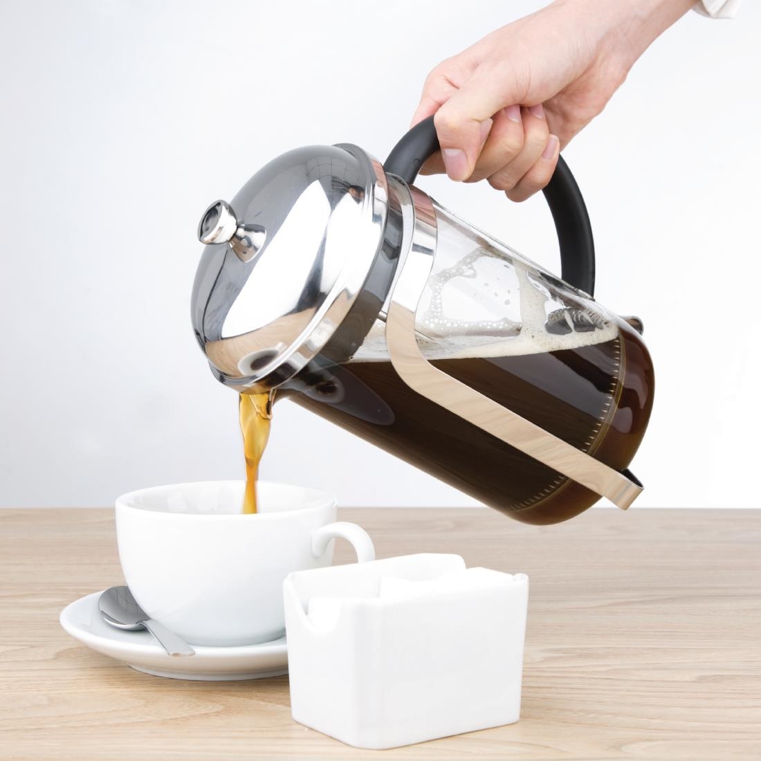 Olympia Traditional Glass Cafetiere 12 Cup - Image 2