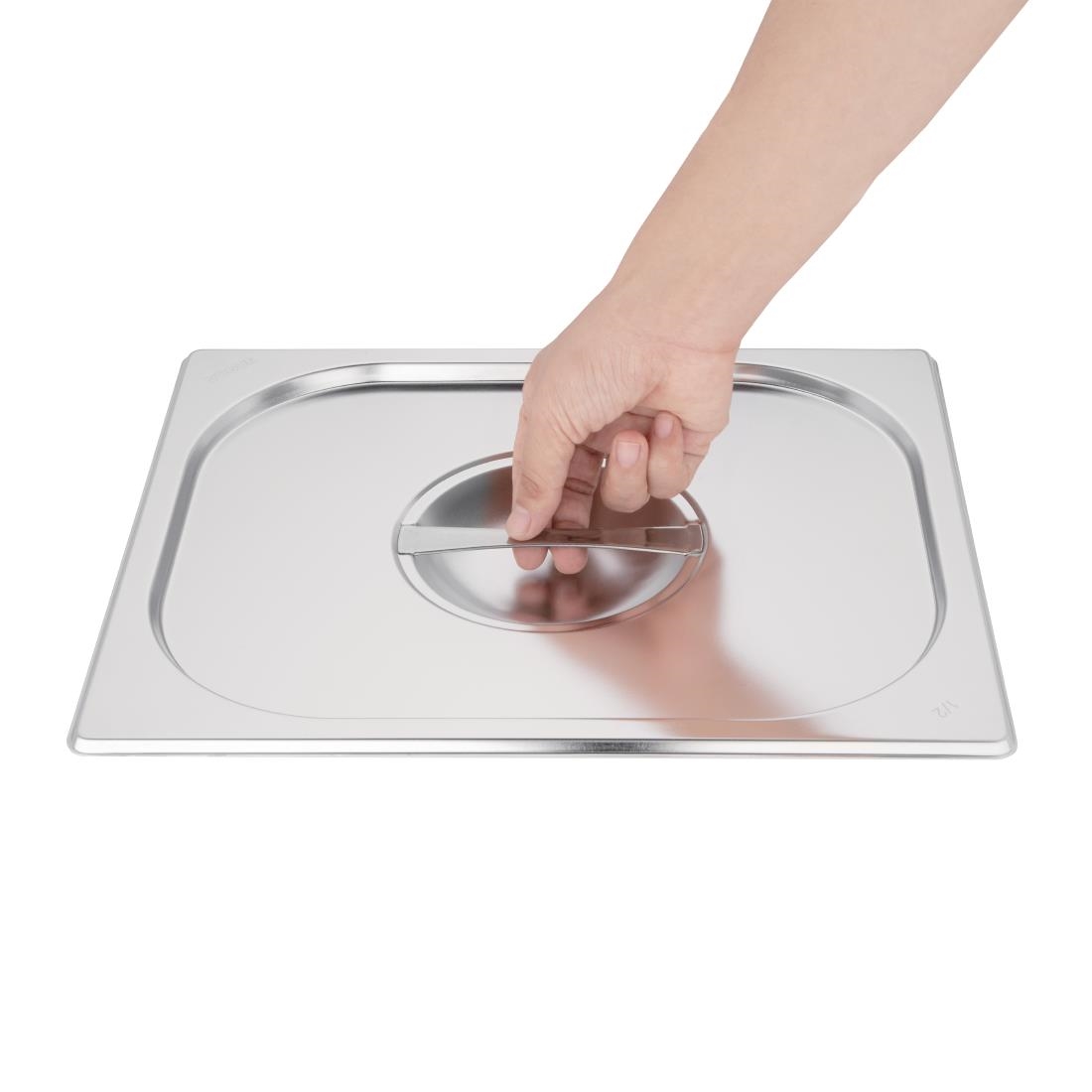 Vogue Stainless Steel 1/2 Gastronorm Lid - Image 2