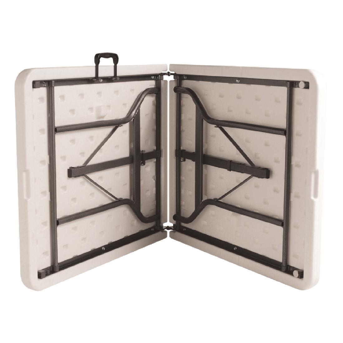 Bolero Rectangular Centre Folding Table 6ft White - Image 2