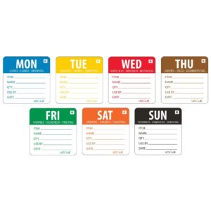 Vogue Removable Day of the Week 50mm Label Set (Pack of 3500)