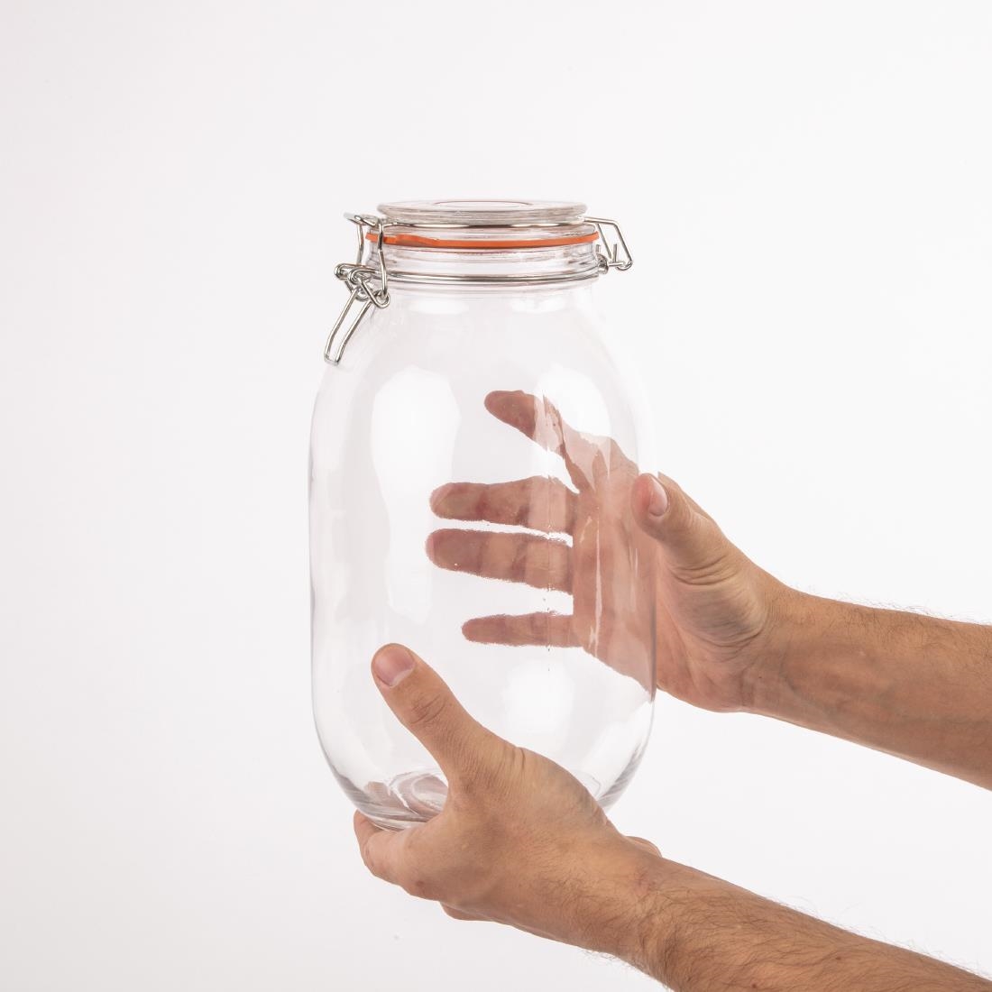 Vogue Clip Top Preserve Jar 3000ml - Image 4