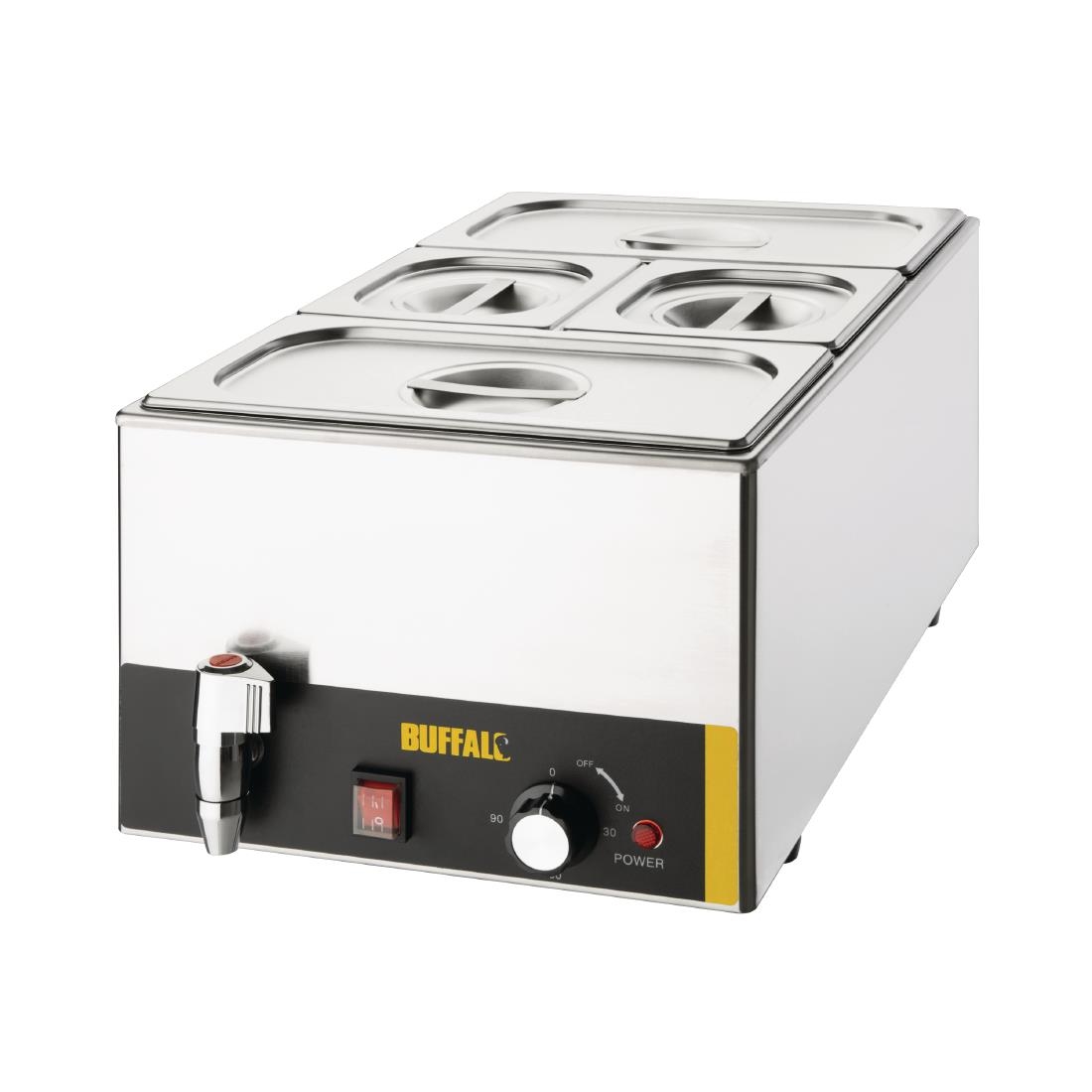 Buffalo Bain Marie with Tap and Pans